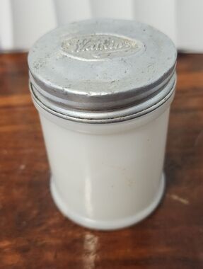 Vintage Watkins Milk-glass Jar